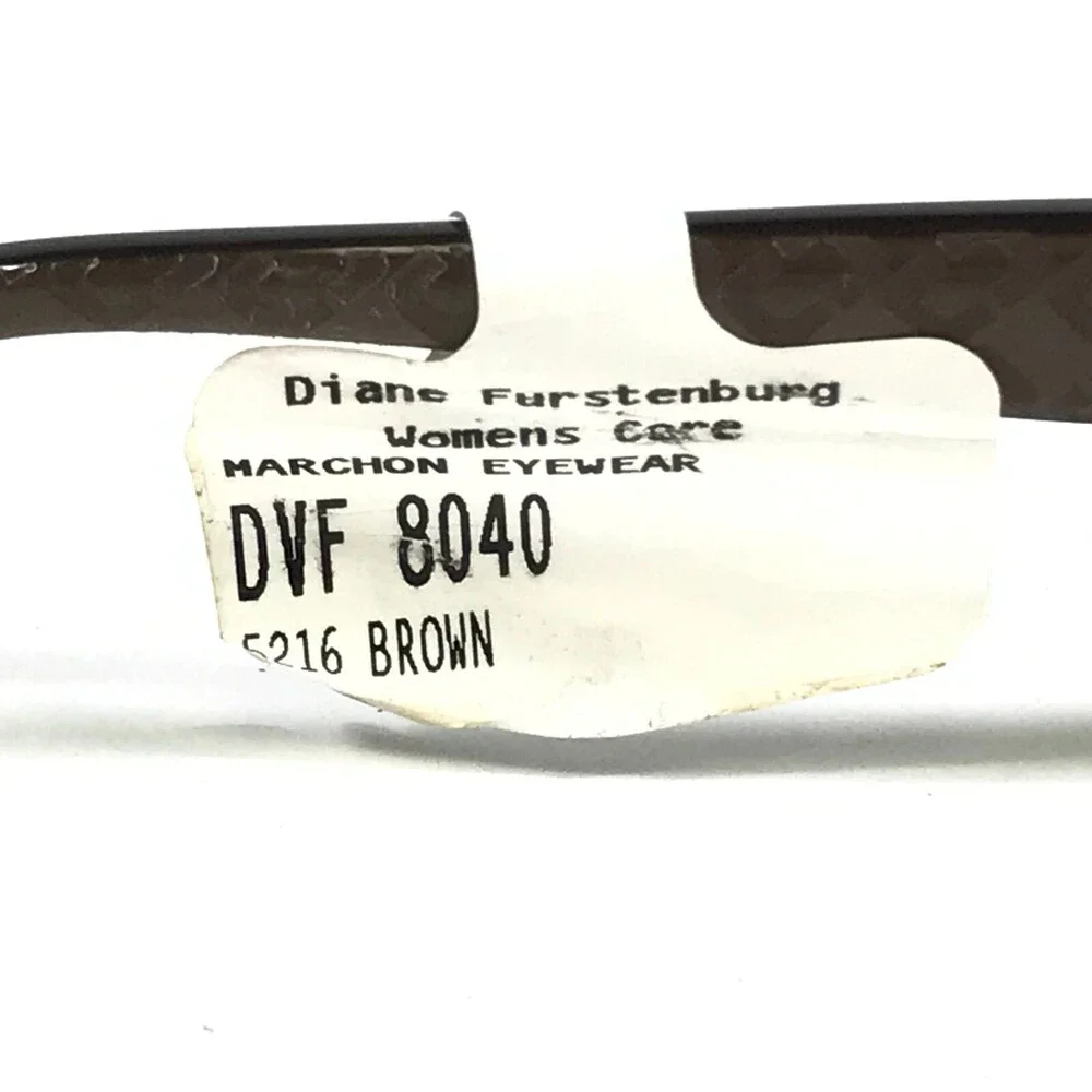 Diane von Furstenberg Eyeglasses Frames DVF8040 201 Brown Round Oval 52-16-135
